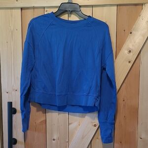 Sweaty Betty Blue Cropped Women's Sweatshirt